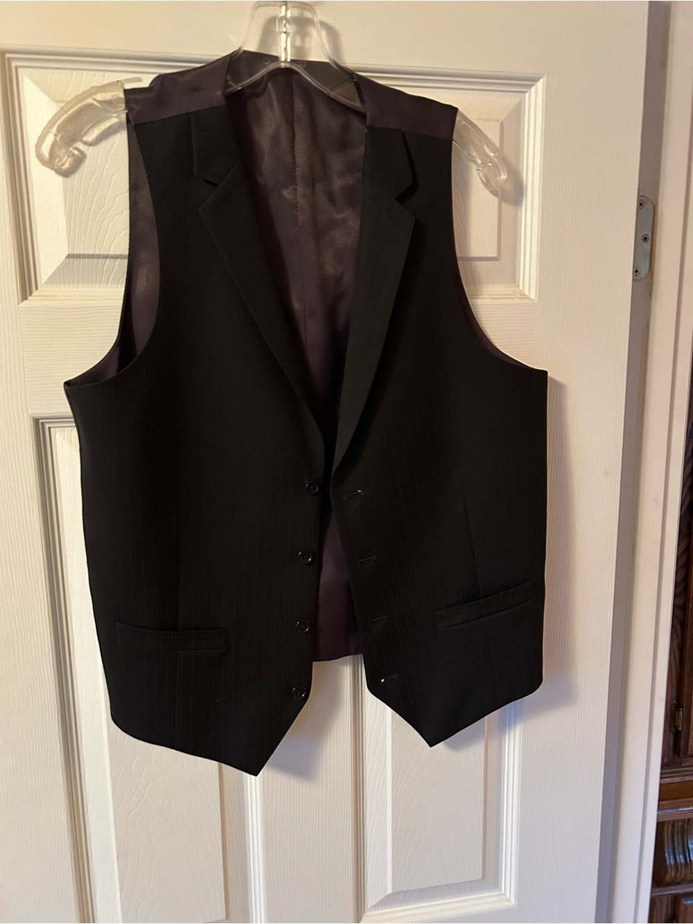 Alfani Men's Black Tailored Vest with Notch Lapels
